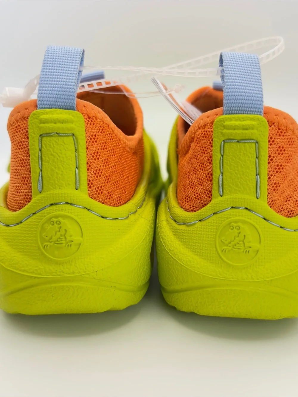 CROCS Swiftwater Splash Koi -water shoes Green/Orange Kids Size C9
